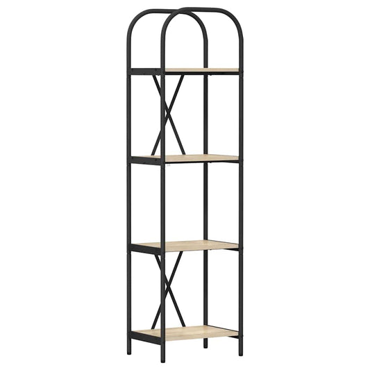 vidaXL Ράφι Βιβλίων Δρύς Sonoma 40 x 30 x 146 εκ Επεξεργασμένο ξύλο
