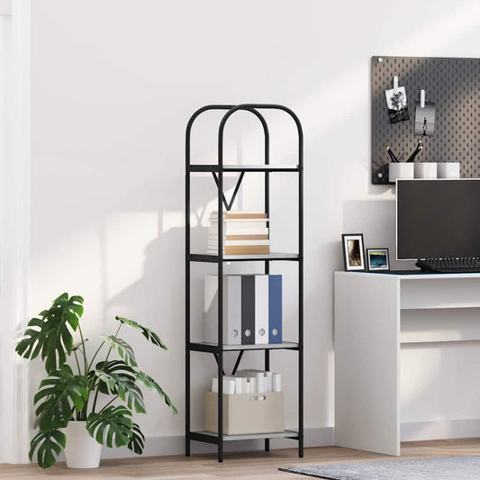 vidaXL Ράφι Βιβλίων Γκρίζο Σονομα 40 x 30 x 146 εκ Επεξεργασμένο ξύλο
