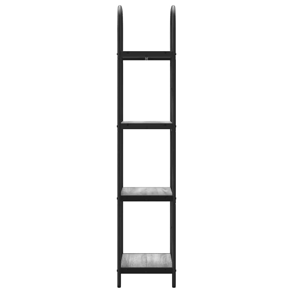 vidaXL Ράφι Βιβλίων Γκρι sonoma 40 x 30 x 146 εκ Επεξεργασμένο ξύλο