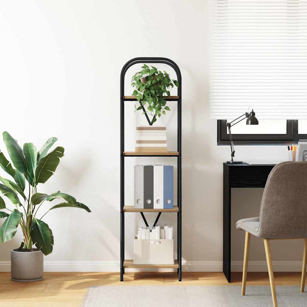 vidaXL Ράφι Βιβλίων artisan δρυς 40 x 30 x 146 εκ Επεξεργασμένο ξύλο