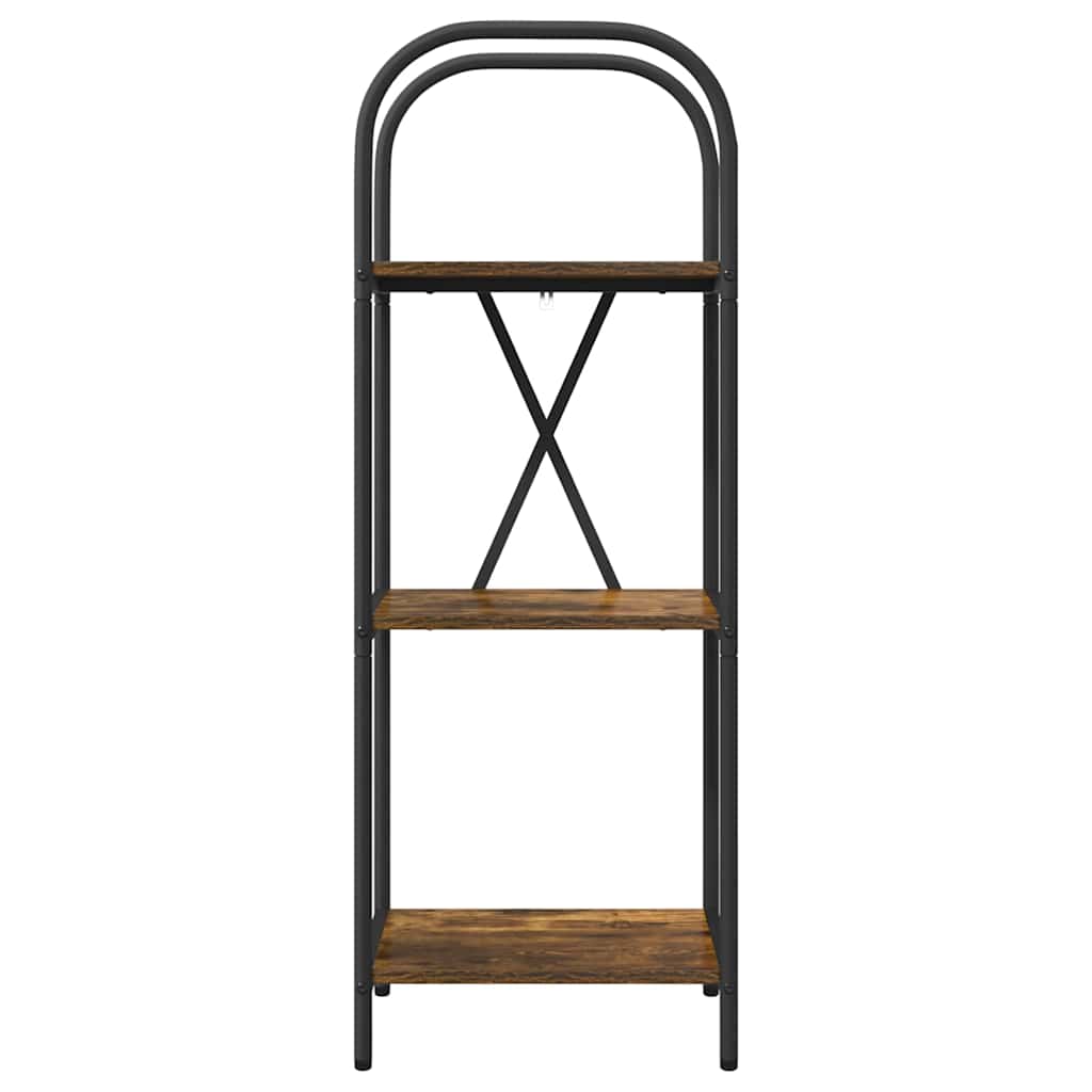 vidaXL Ράφι Βιβλίων Καπνιστή δρυς 40 x 30 x 109 εκ Επεξεργασμένο ξύλο