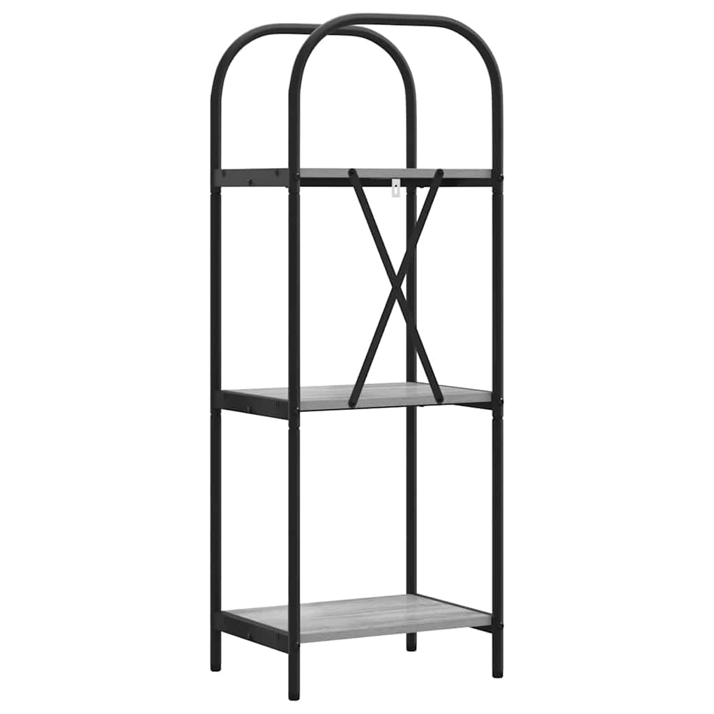 vidaXL Ράφι Βιβλίων Γκρι sonoma 40 x 30 x 109 εκ Επεξεργασμένο ξύλο