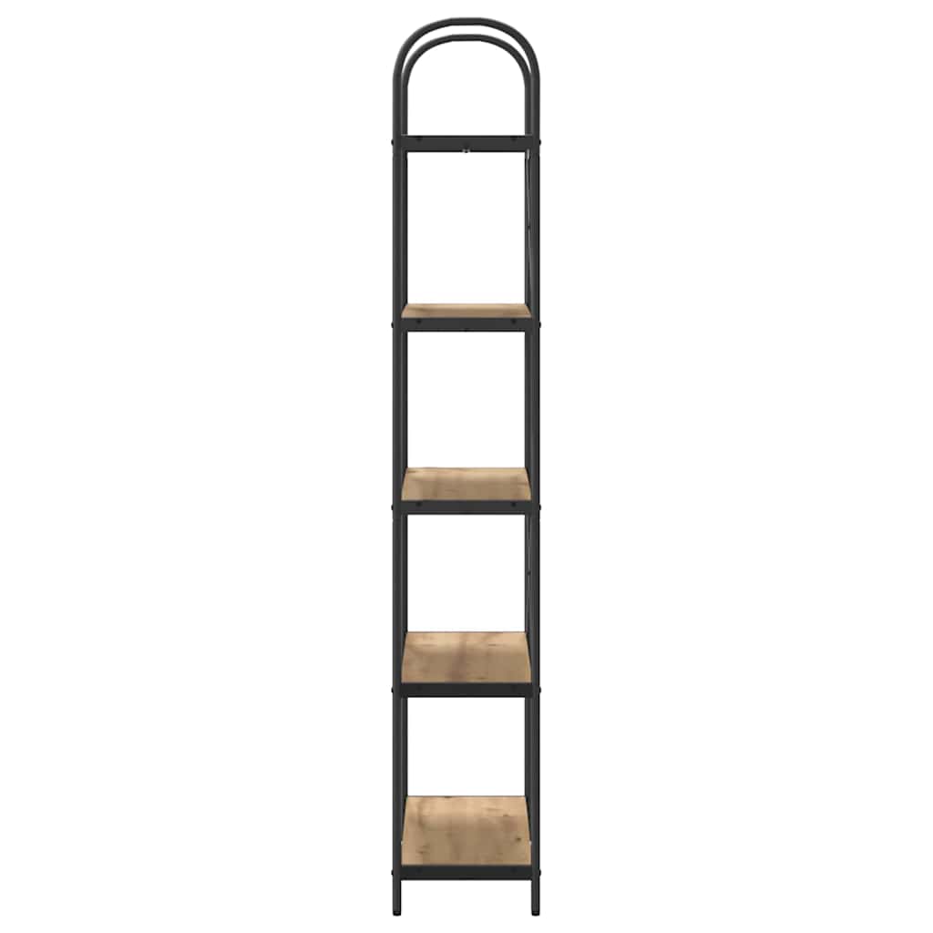 vidaXL Ράφι Βιβλίων artisan δρυς 80 x 30 x 183 εκ Επεξεργασμένο ξύλο