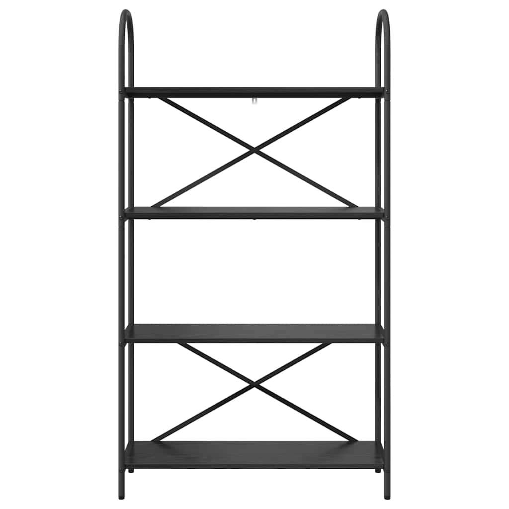 vidaXL Ράφι Βιβλίων Μαύρη δρυς 80 x 30 x 146 εκ Επεξεργασμένο ξύλο