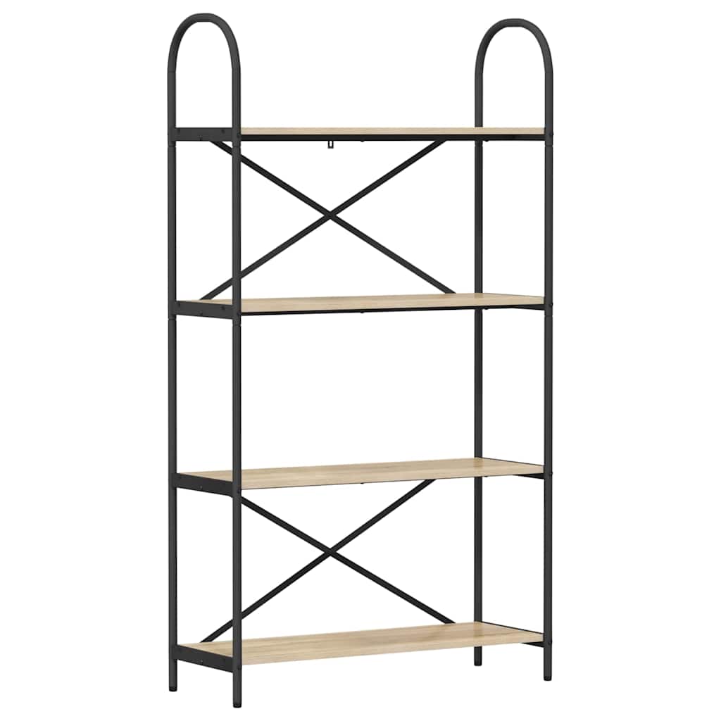 vidaXL Ράφι Βιβλίων Sonoma Δρυς 80 x 30 x 146 εκ Επεξεργασμένο ξύλο