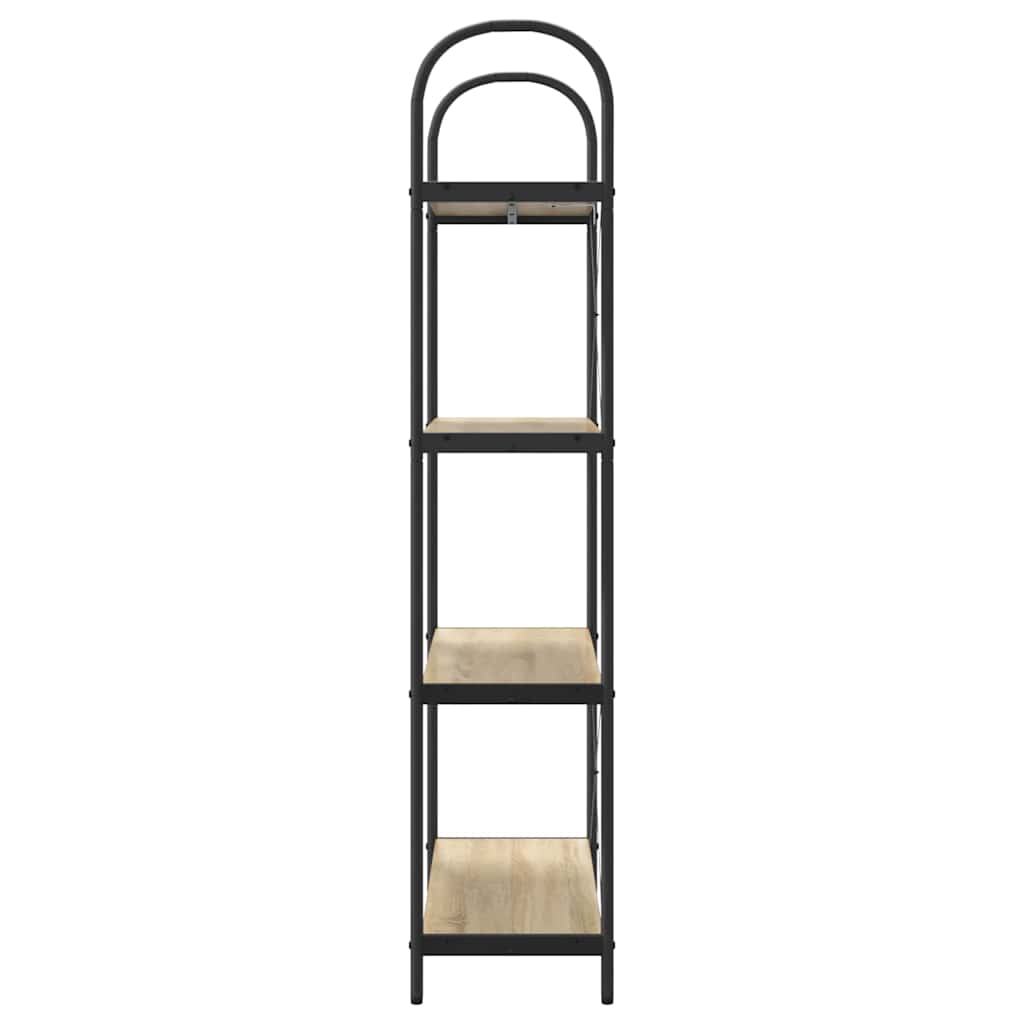 vidaXL Ράφι Βιβλίων Sonoma Δρυς 80 x 30 x 146 εκ Επεξεργασμένο ξύλο