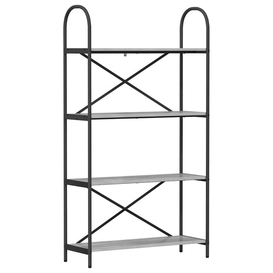 vidaXL Ράφι Βιβλίων Γκρι sonoma 80 x 30 x 146 εκ Επεξεργασμένο ξύλο