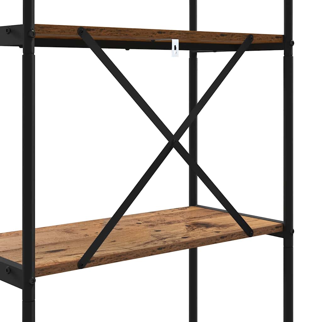 vidaXL Ράφι Βιβλίων Παλαιό ξύλο 80 x 30 x 146 εκ Επεξεργασμένο ξύλο