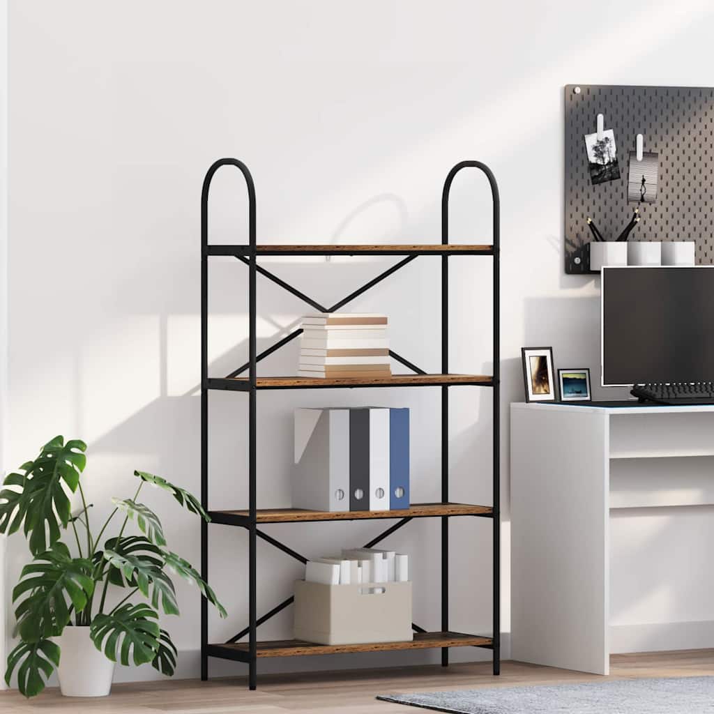 vidaXL Ράφι Βιβλίων Παλαιό ξύλο 80 x 30 x 146 εκ Επεξεργασμένο ξύλο