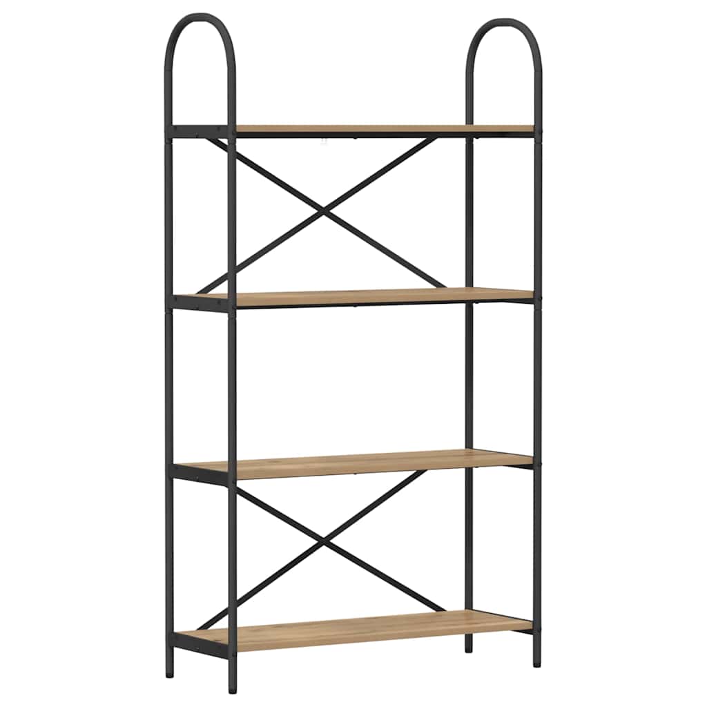 vidaXL Ράφι Βιβλίων artisan δρυς 80 x 30 x 146 εκ Επεξεργασμένο ξύλο