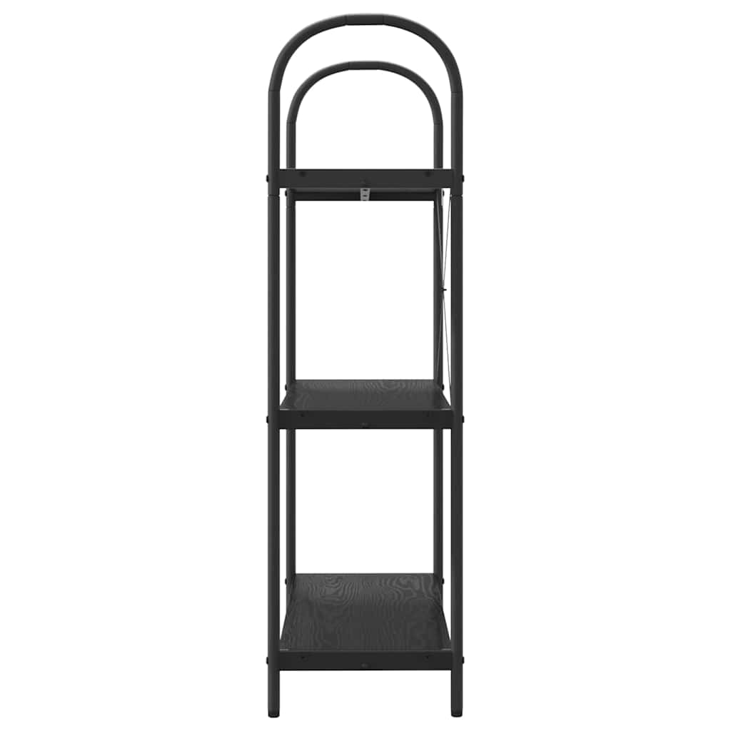 vidaXL Ράφι Βιβλίων Μαύρη δρυς 80 x 30 x 109 εκ Επεξεργασμένο ξύλο