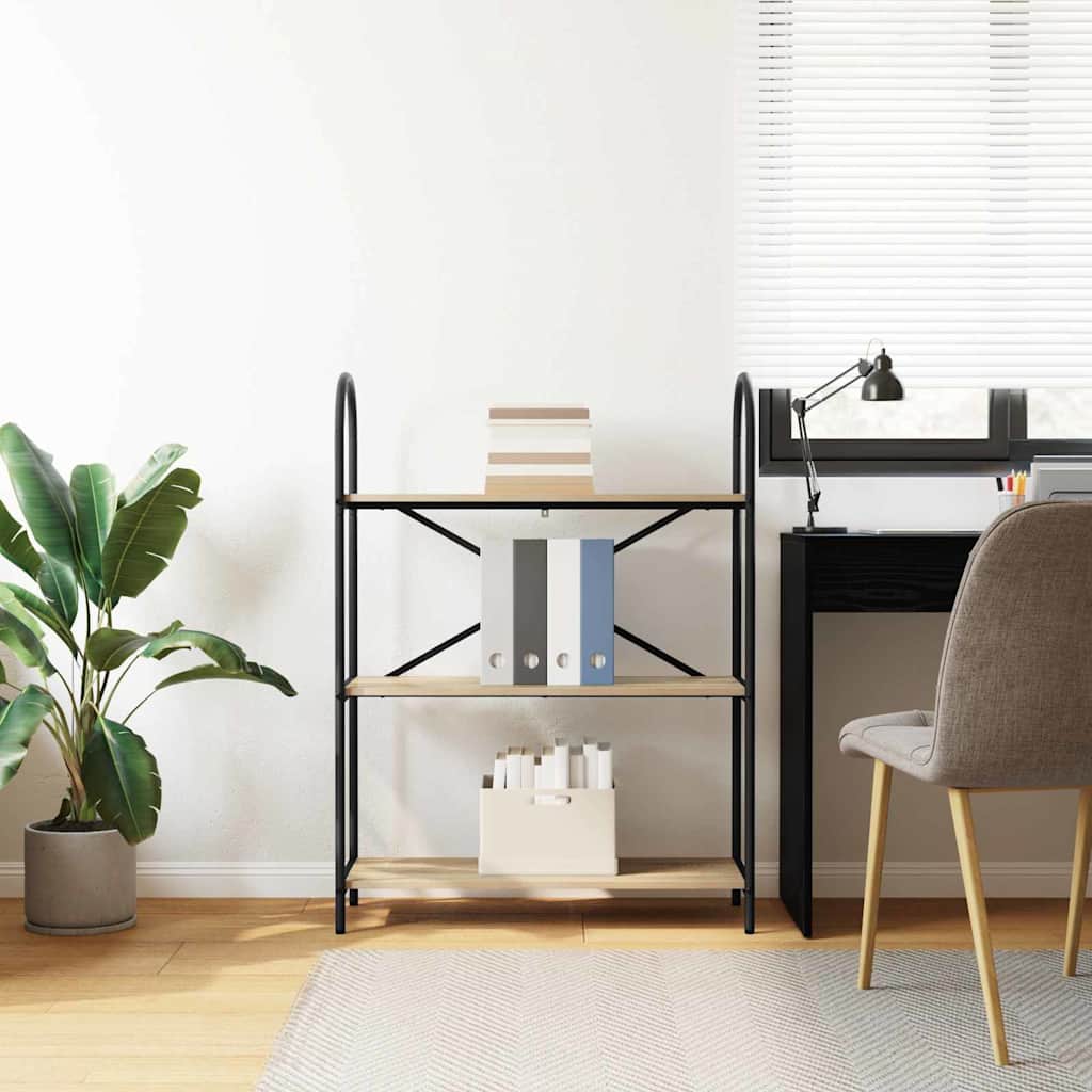 vidaXL Ράφι Βιβλίων Sonoma Δρυς 80 x 30 x 109 εκ Επεξεργασμένο ξύλο