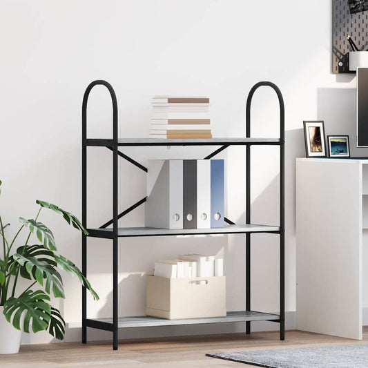 vidaXL Ράφι Βιβλίων Γκρι sonoma 80 x 30 x 109 εκ Επεξεργασμένο ξύλο