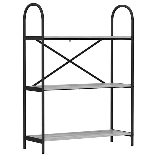 vidaXL Ράφι Βιβλίων Γκρι sonoma 80 x 30 x 109 εκ Επεξεργασμένο ξύλο