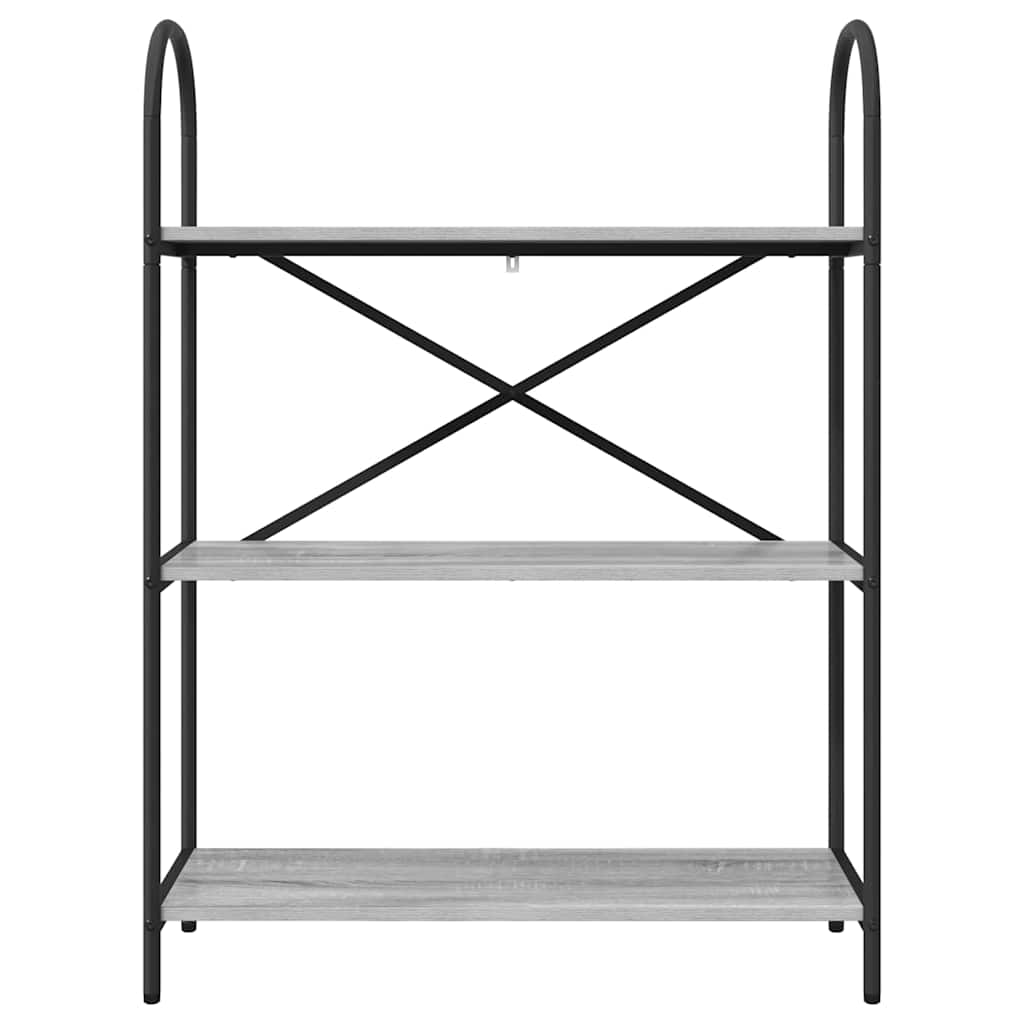 vidaXL Ράφι Βιβλίων Γκρι sonoma 80 x 30 x 109 εκ Επεξεργασμένο ξύλο