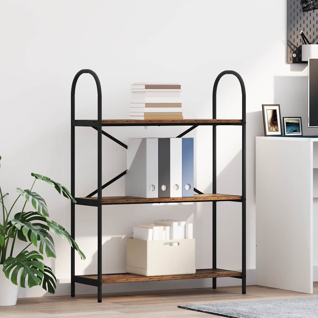 vidaXL Ράφι Βιβλίων Παλαιό ξύλο 80 x 30 x 109 εκ Επεξεργασμένο ξύλο