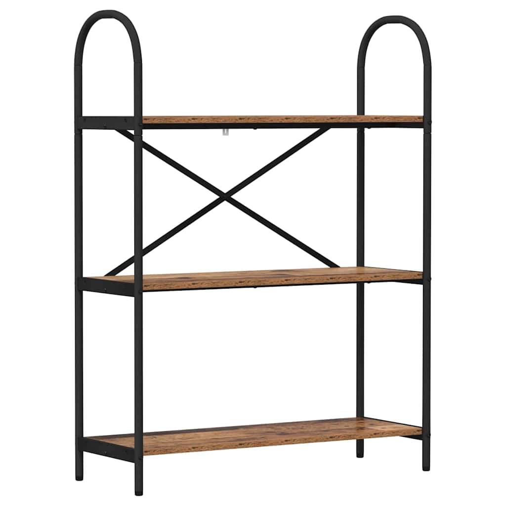 vidaXL Ράφι Βιβλίων Παλαιό ξύλο 80 x 30 x 109 εκ Επεξεργασμένο ξύλο