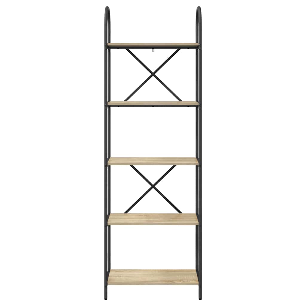 vidaXL Ράφι Βιβλίων Sonoma Δρυς 60 x 30 x 183 εκ Επεξεργασμένο ξύλο