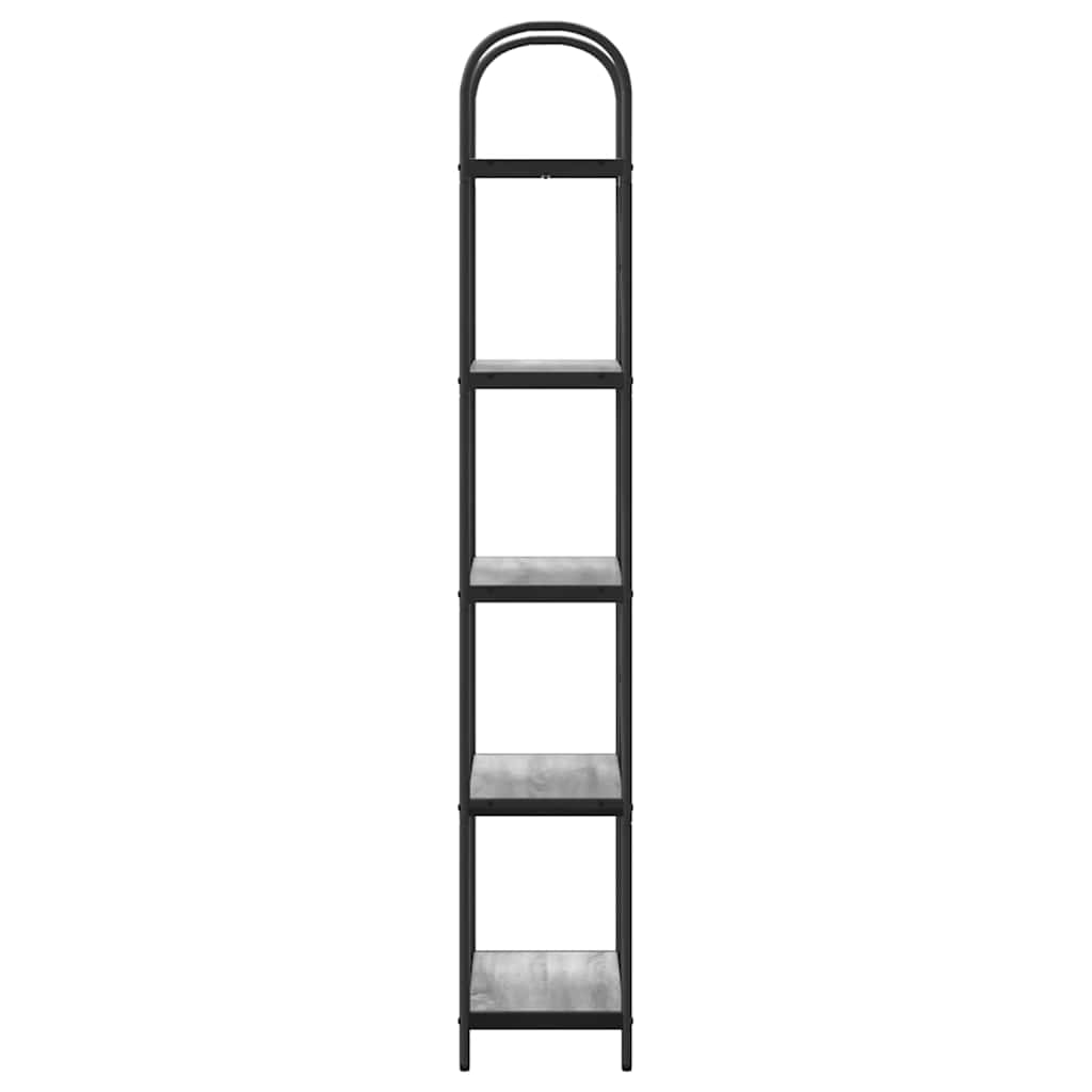 vidaXL Ράφι Βιβλίων Γκρι sonoma 60 x 30 x 183 εκ Επεξεργασμένο ξύλο