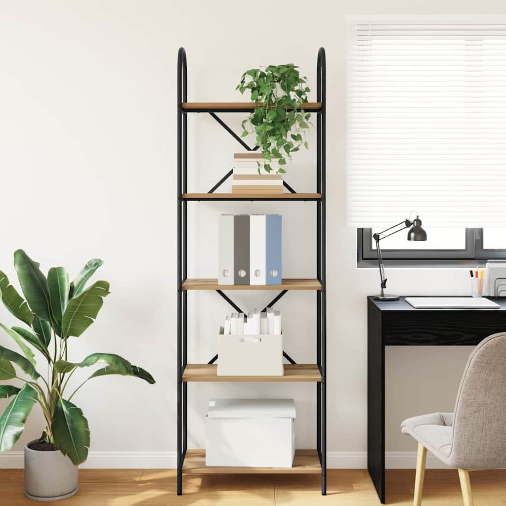 vidaXL Ράφι Βιβλίων artisan δρυς 60 x 30 x 183 εκ Επεξεργασμένο ξύλο