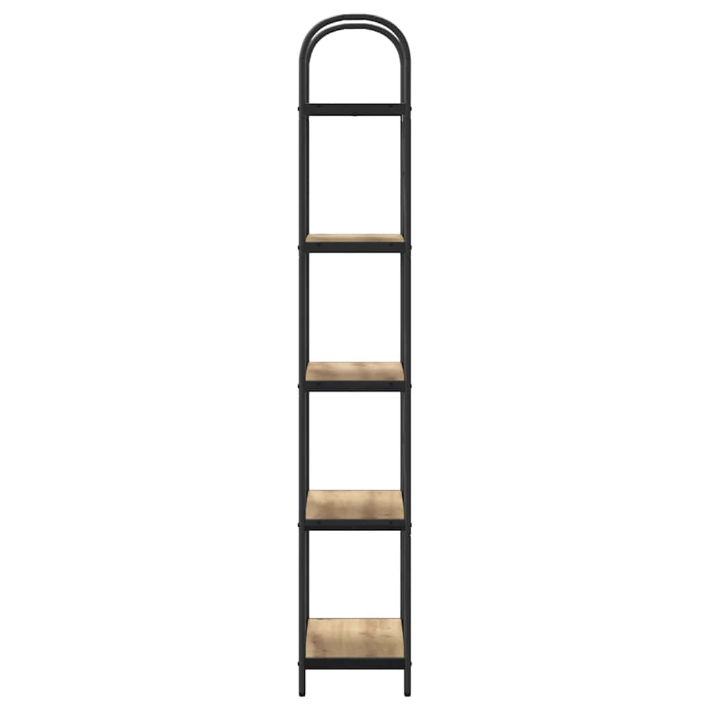 vidaXL Ράφι Βιβλίων artisan δρυς 60 x 30 x 183 εκ Επεξεργασμένο ξύλο