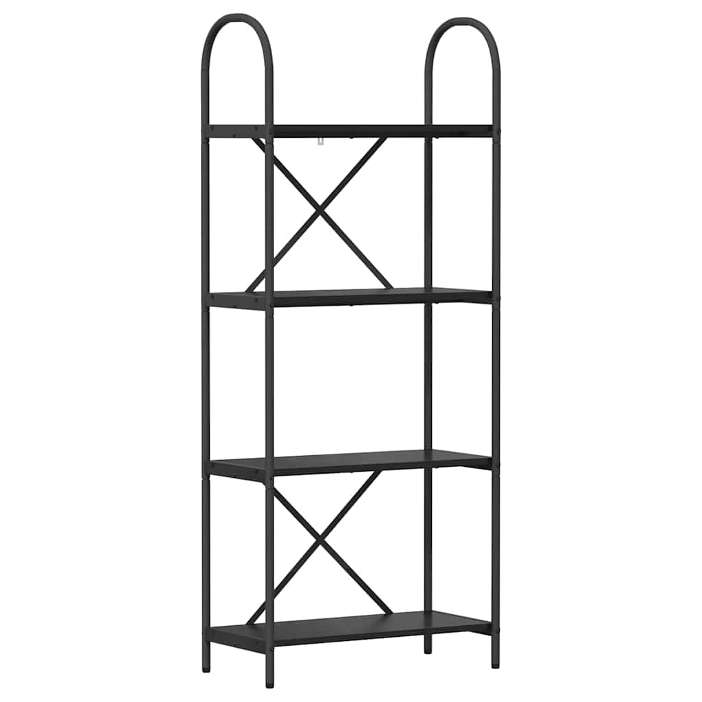 vidaXL Ράφι Βιβλίων Μαύρη δρυς 60 x 30 x 146 εκ Επεξεργασμένο ξύλο