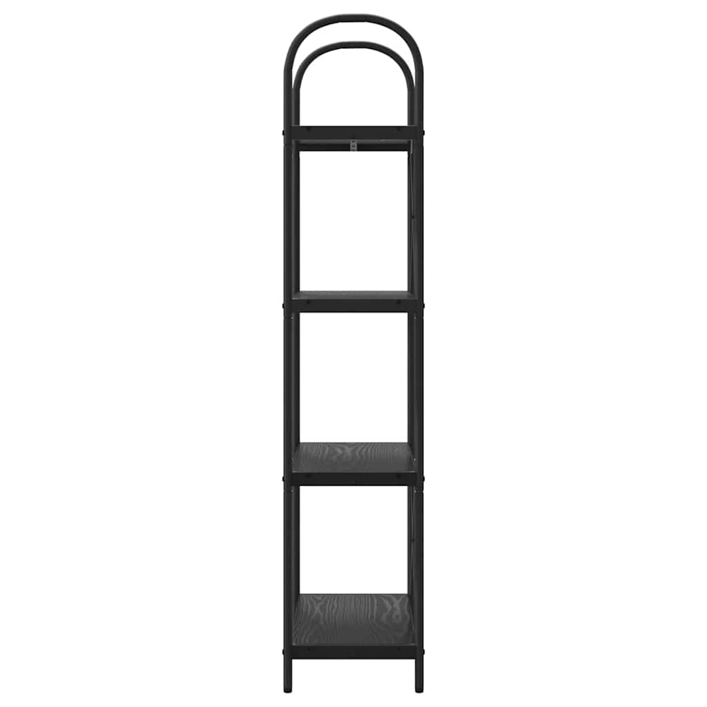 vidaXL Ράφι Βιβλίων Μαύρη δρυς 60 x 30 x 146 εκ Επεξεργασμένο ξύλο