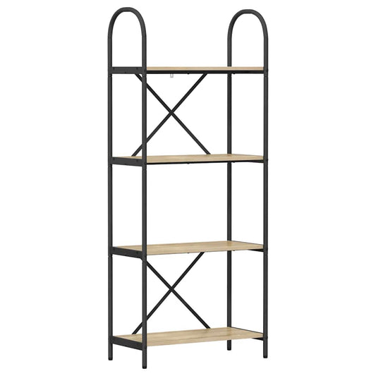 vidaXL Ράφι Βιβλίων Sonoma Δρυς 60 x 30 x 146 εκ Επεξεργασμένο ξύλο