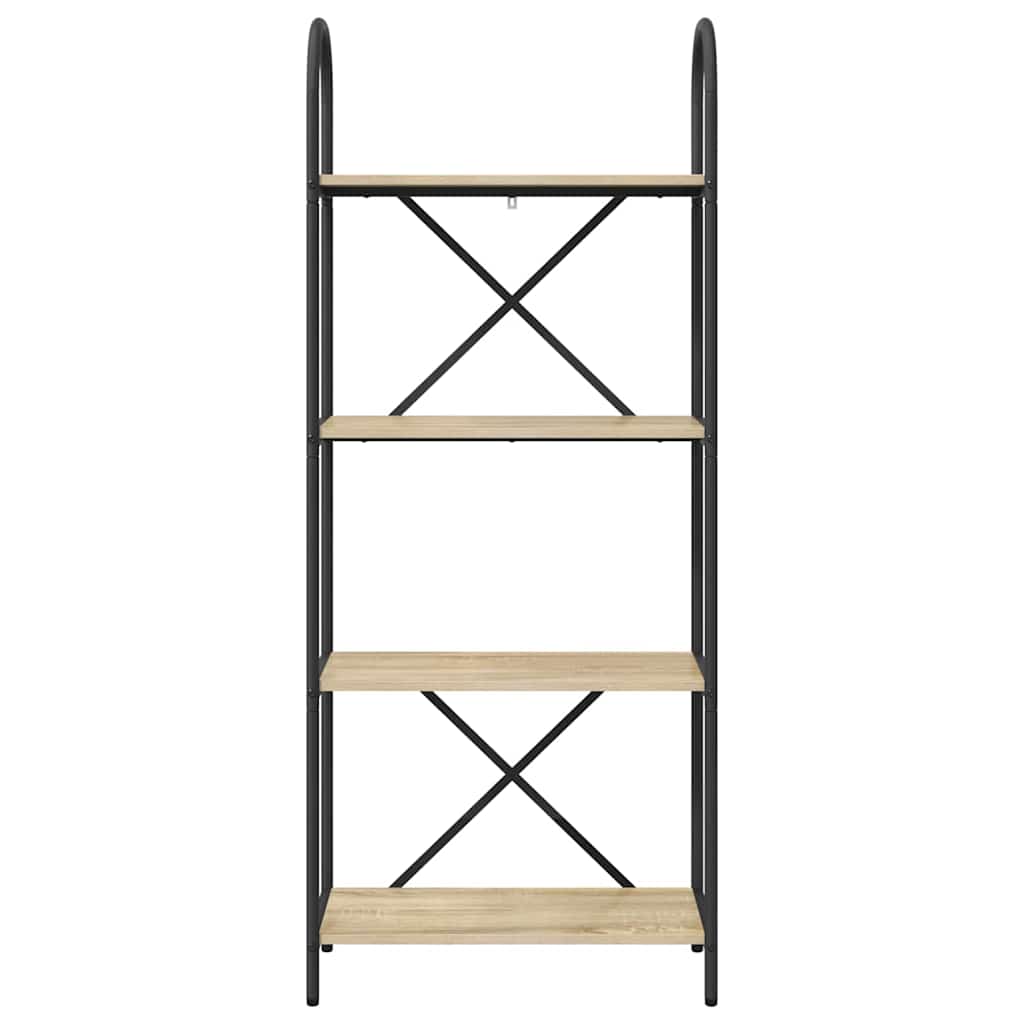 vidaXL Ράφι Βιβλίων Sonoma Δρυς 60 x 30 x 146 εκ Επεξεργασμένο ξύλο