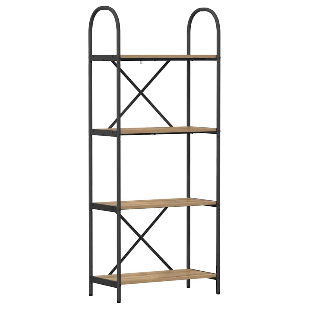 vidaXL Ράφι Βιβλίων artisan δρυς 60 x 30 x 146 εκ Επεξεργασμένο ξύλο