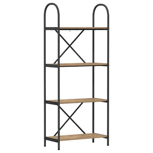 vidaXL Ράφι Βιβλίων artisan δρυς 60 x 30 x 146 εκ Επεξεργασμένο ξύλο