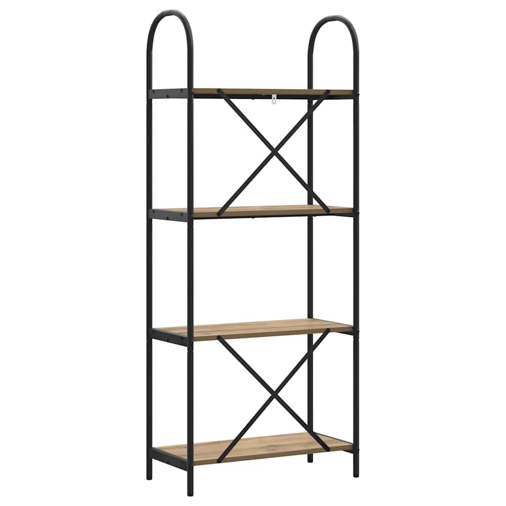 vidaXL Ράφι Βιβλίων artisan δρυς 60 x 30 x 146 εκ Επεξεργασμένο ξύλο