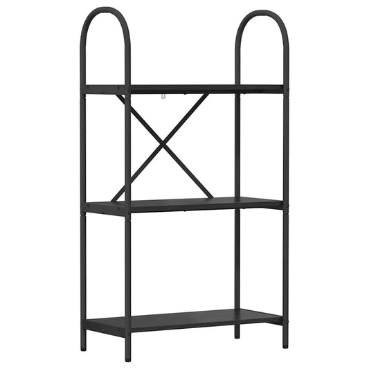 vidaXL Ράφι Βιβλίων Μαύρη δρυς 60 x 30 x 109 εκ Επεξεργασμένο ξύλο