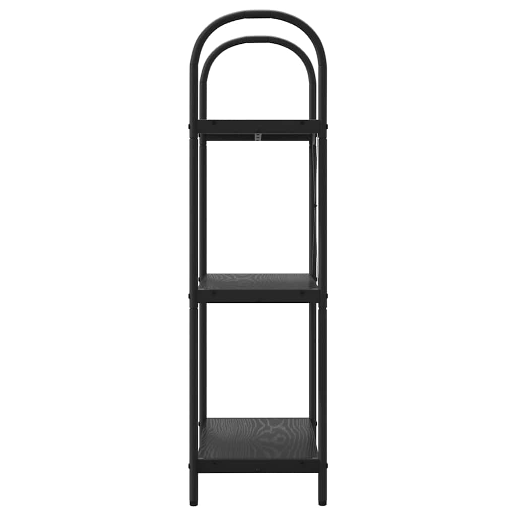vidaXL Ράφι Βιβλίων Μαύρη δρυς 60 x 30 x 109 εκ Επεξεργασμένο ξύλο