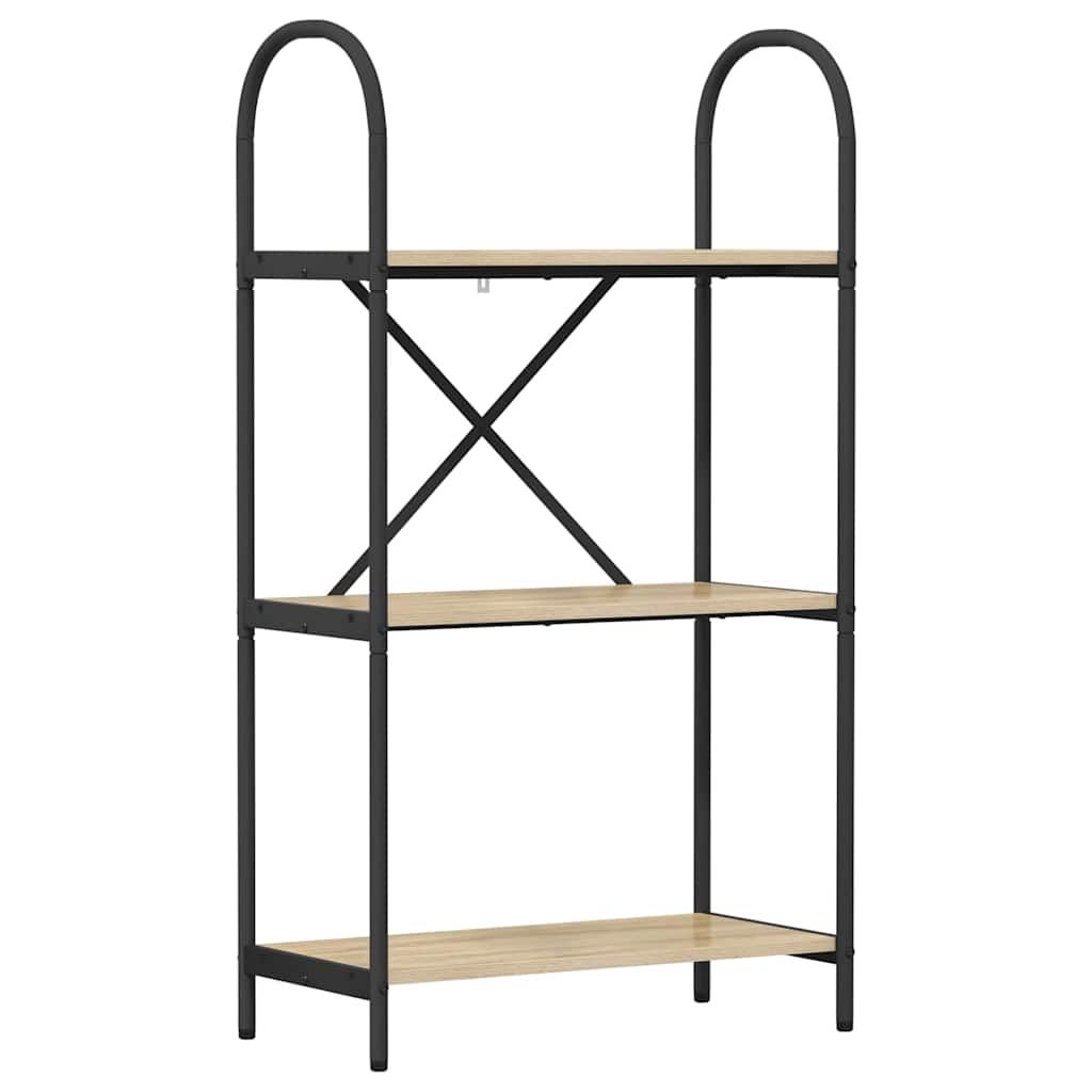 vidaXL Ράφι Βιβλίων Sonoma Δρυς 60 x 30 x 109 εκ Επεξεργασμένο ξύλο