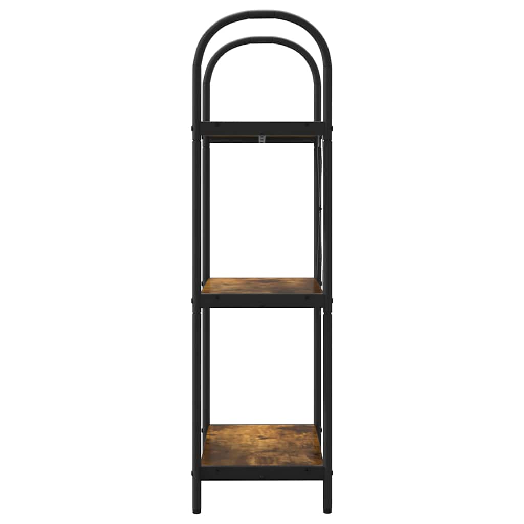 vidaXL Ράφι Βιβλίων Καπνιστή δρυς 60 x 30 x 109 εκ Επεξεργασμένο ξύλο