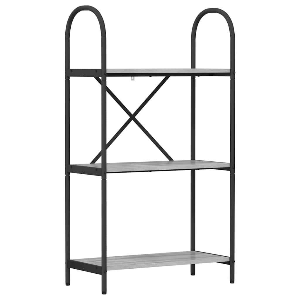 vidaXL Ράφι Βιβλίων Γκρι sonoma 60 x 30 x 109 εκ Επεξεργασμένο ξύλο