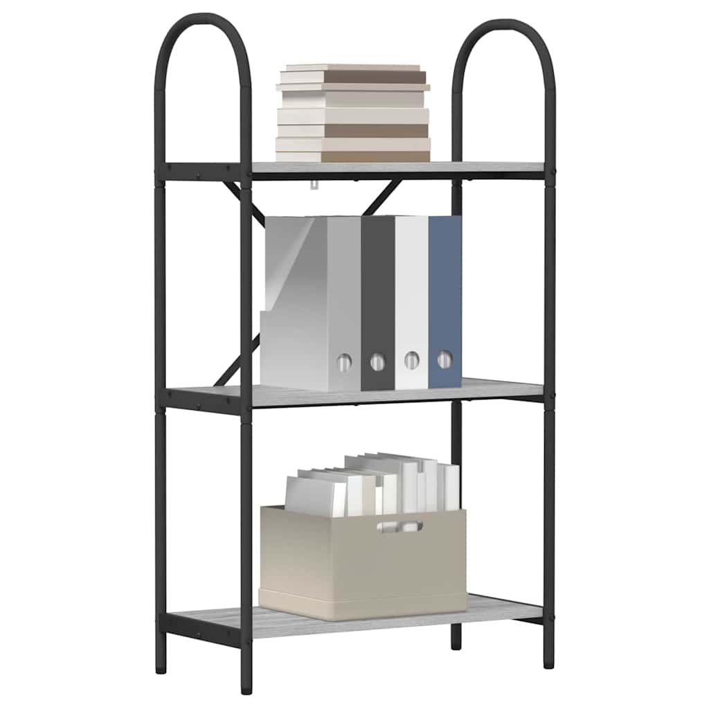 vidaXL Ράφι Βιβλίων Γκρι sonoma 60 x 30 x 109 εκ Επεξεργασμένο ξύλο