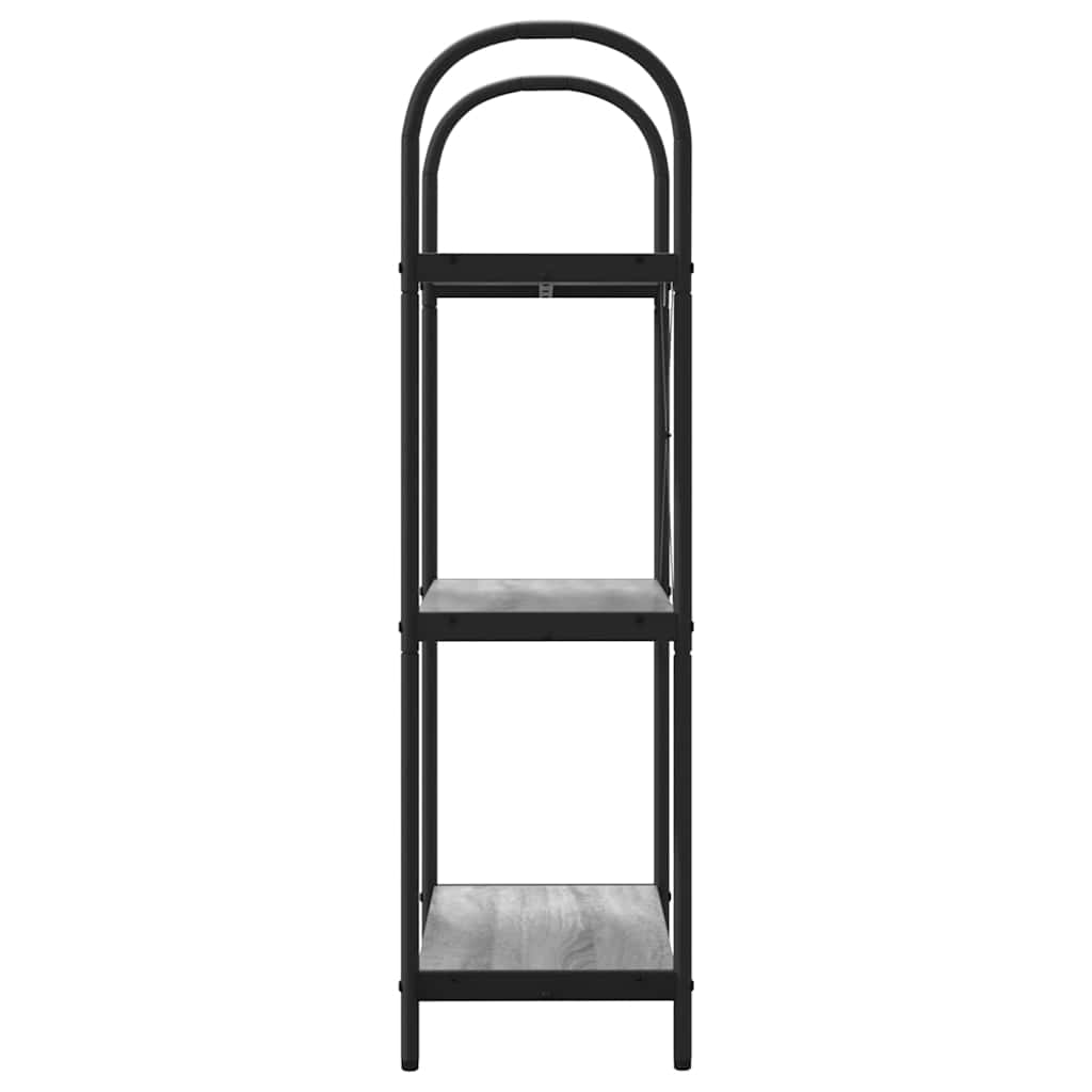 vidaXL Ράφι Βιβλίων Γκρι sonoma 60 x 30 x 109 εκ Επεξεργασμένο ξύλο