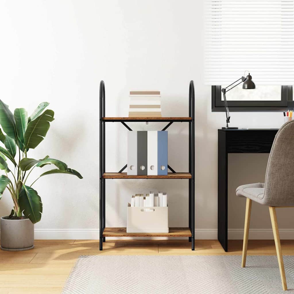 vidaXL Ράφι Βιβλίων Παλαιό ξύλο 60 x 30 x 109 εκ Επεξεργασμένο ξύλο