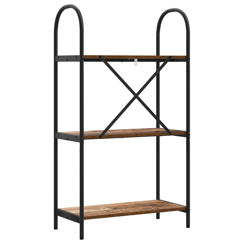 vidaXL Ράφι Βιβλίων Παλαιό ξύλο 60 x 30 x 109 εκ Επεξεργασμένο ξύλο