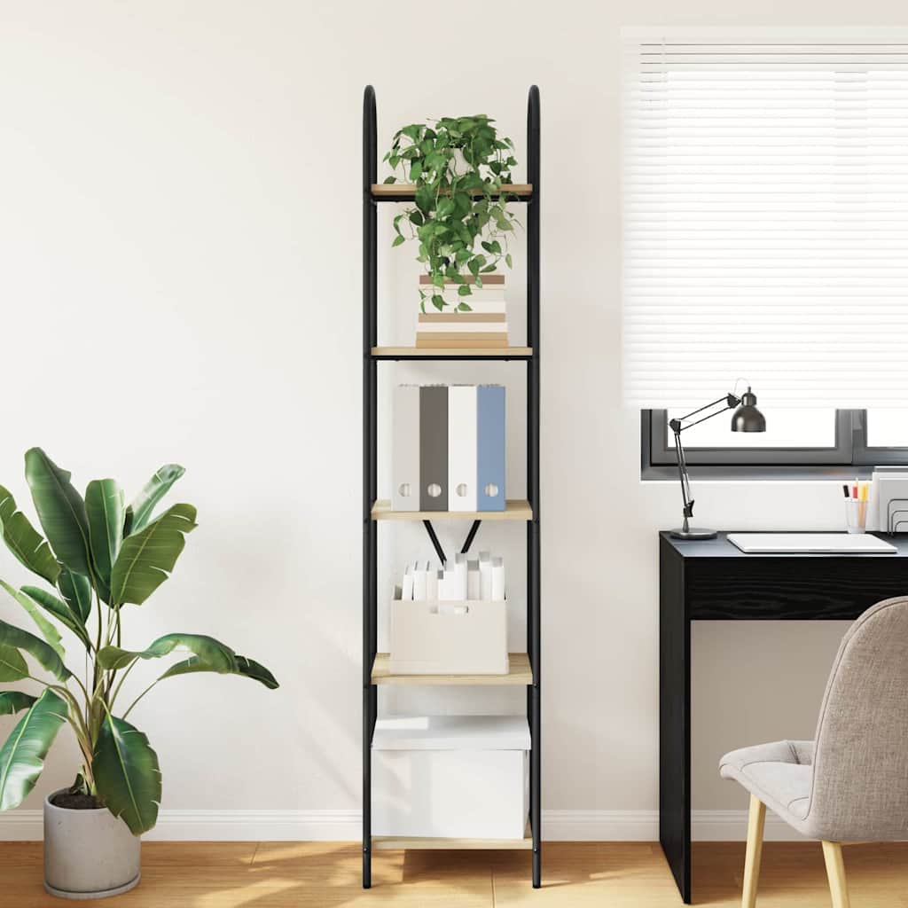 vidaXL Ράφι Βιβλίων Sonoma Δρυς 40 x 30 x 183 εκ Επεξεργασμένο ξύλο