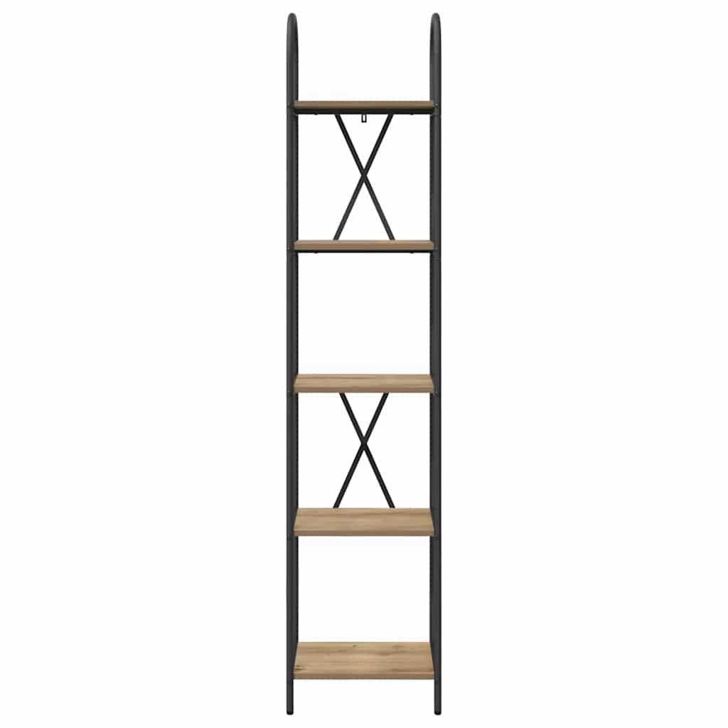 vidaXL Ράφι Βιβλίων artisan δρυς 40 x 30 x 183 εκ Επεξεργασμένο ξύλο