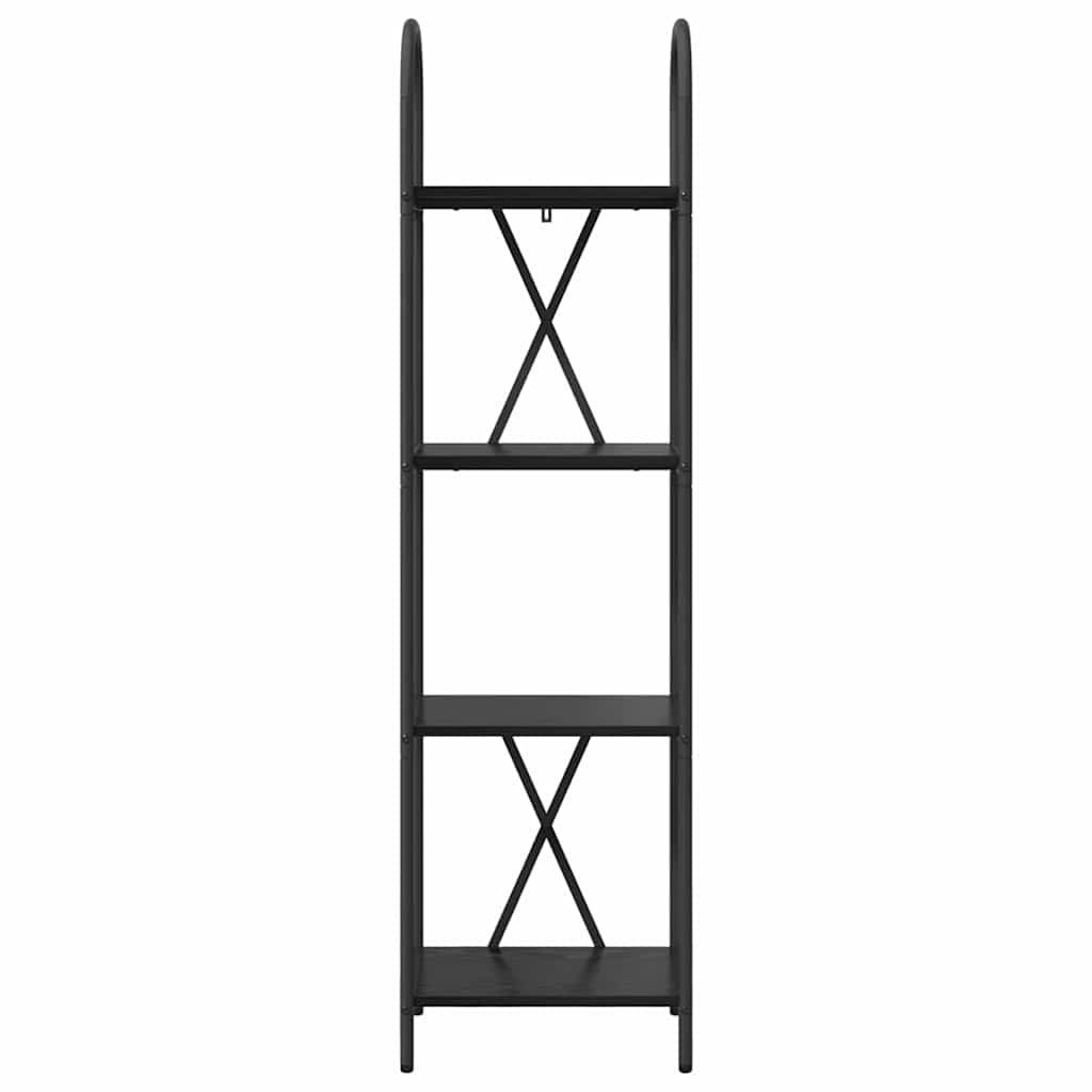 vidaXL Ράφι Βιβλίων Μαύρη δρυς 40 x 30 x 146 εκ Επεξεργασμένο ξύλο