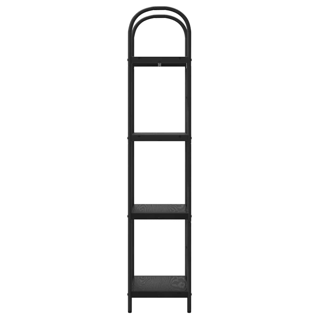 vidaXL Ράφι Βιβλίων Μαύρη δρυς 40 x 30 x 146 εκ Επεξεργασμένο ξύλο