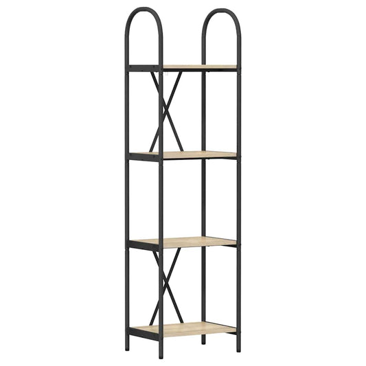 vidaXL Ράφι Βιβλίων Sonoma Δρυς 40 x 30 x 146 εκ Επεξεργασμένο ξύλο