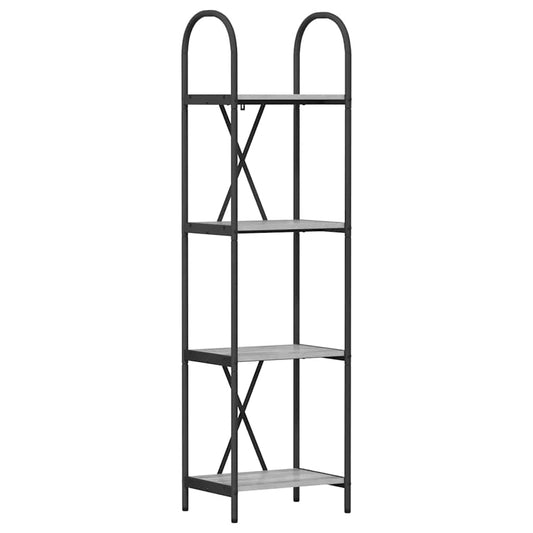 vidaXL Ράφι Βιβλίων Γκρι sonoma 40 x 30 x 146 εκ Επεξεργασμένο ξύλο