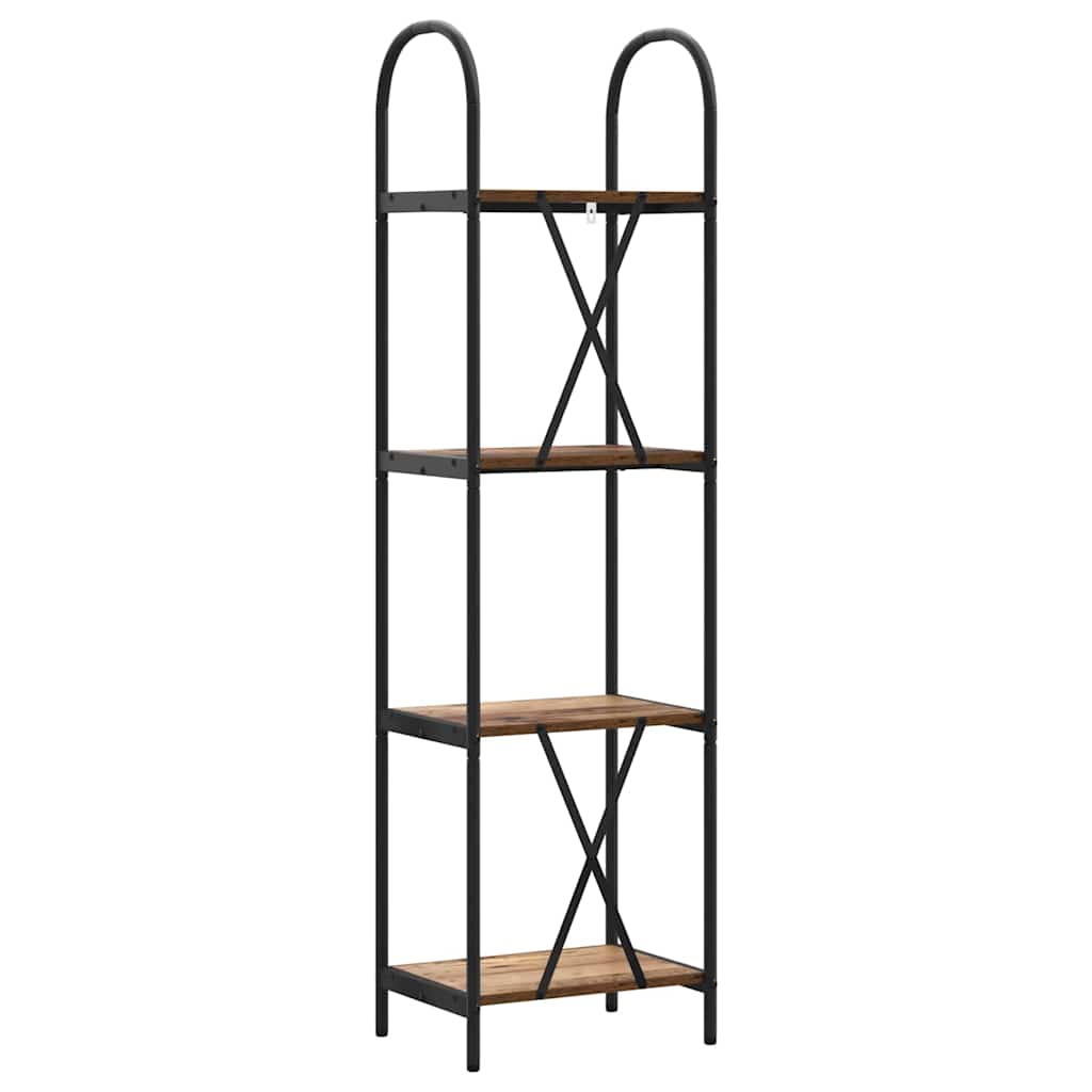 vidaXL Ράφι Βιβλίων Παλαιό ξύλο 40 x 30 x 146 εκ Επεξεργασμένο ξύλο