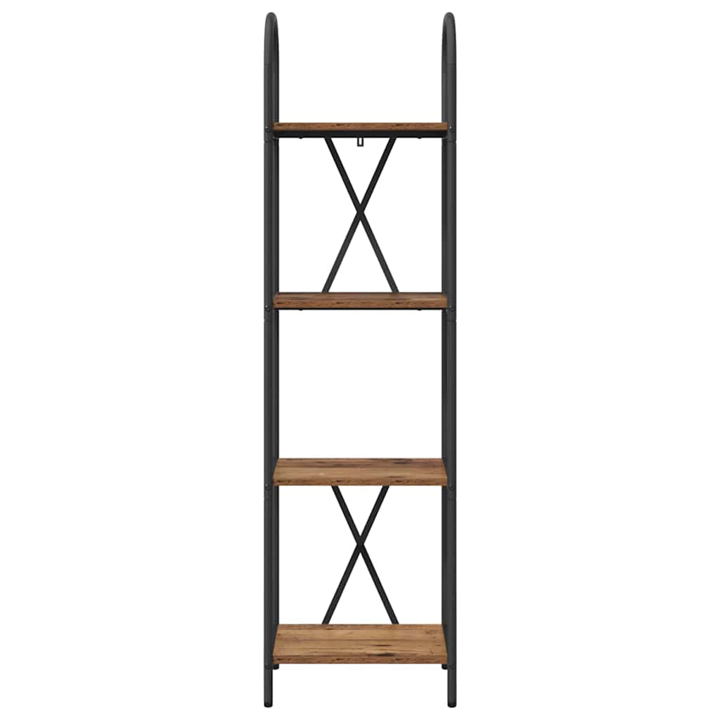 vidaXL Ράφι Βιβλίων Παλαιό ξύλο 40 x 30 x 146 εκ Επεξεργασμένο ξύλο