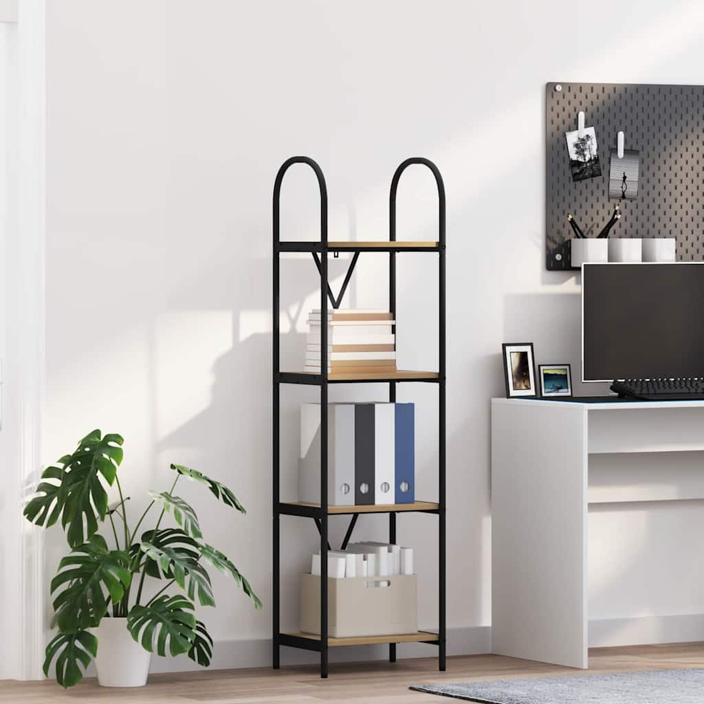 vidaXL Ράφι Βιβλίων artisan δρυς 40 x 30 x 146 εκ Επεξεργασμένο ξύλο